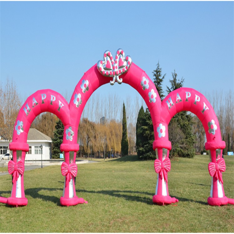 桂林粉色充气拱门
